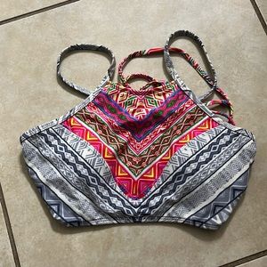 Xhiliration Halter Bikini Top